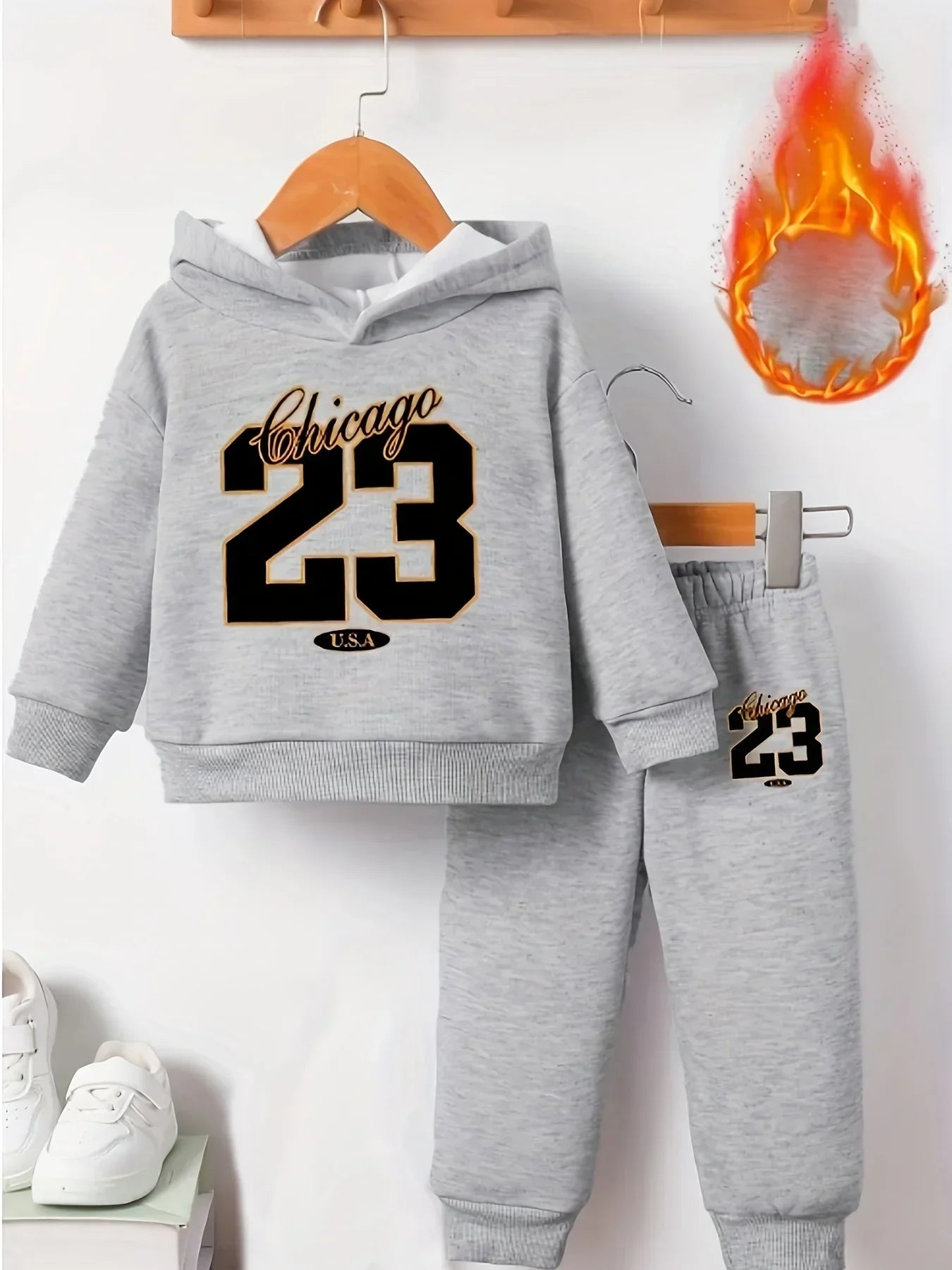 Baby Boy Long Sleeved Hooded Set
