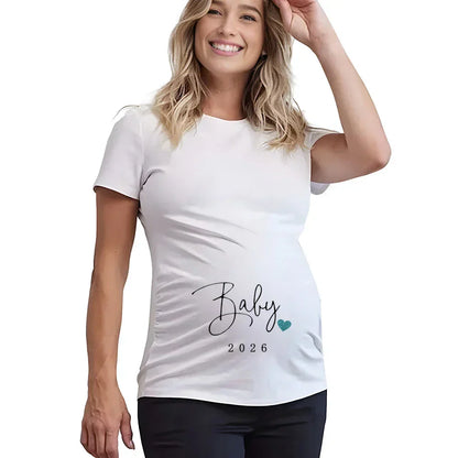 Baby Boy Loading 2026 Pregnancy Announcement T-Shirt