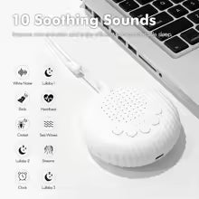 White Noise Machine – Portable USB Rechargeable Sleep Sound Device