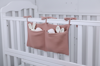 Baby Crib Storage Organizer – Diaper & Bedside Bag