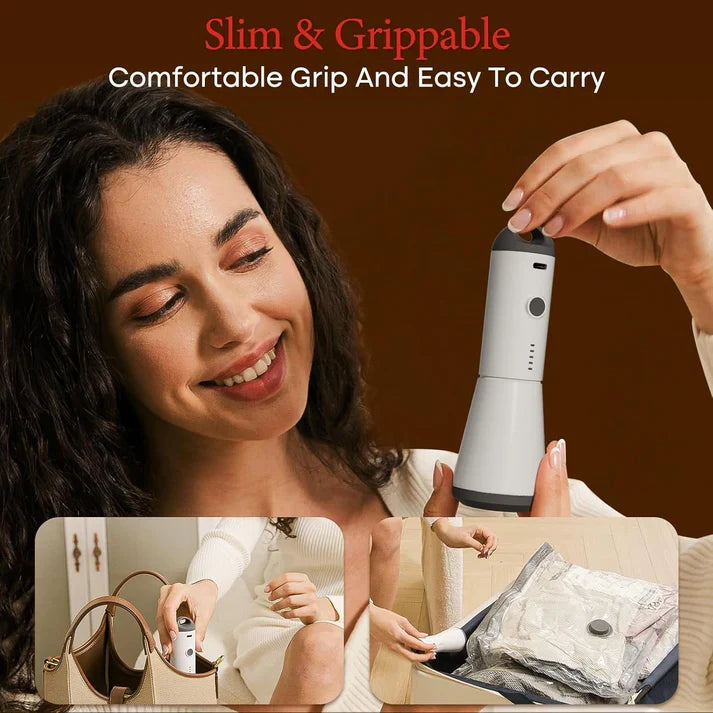 Suitcase Compression Set (9 Bags + Vacuum Pump)