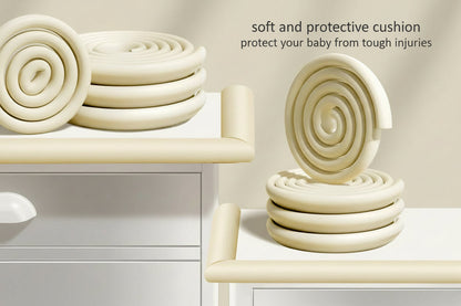 Baby Safety Table Edge Protection Covers - 13 ft/4m Soft Corner Guards